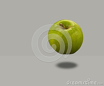 Apple Floating Stock Photo