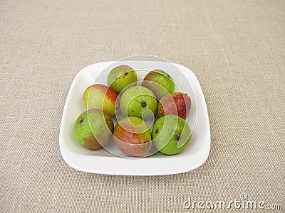 Apple fruits from the sorb tree Stock Photo