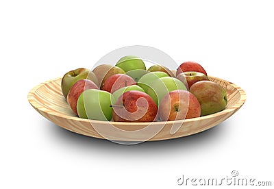 Apple Green and Red, clipping path, maÃ§Ã£ manzana Stock Photo