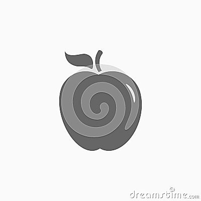 Apple icon, fruit vector Vector Illustration