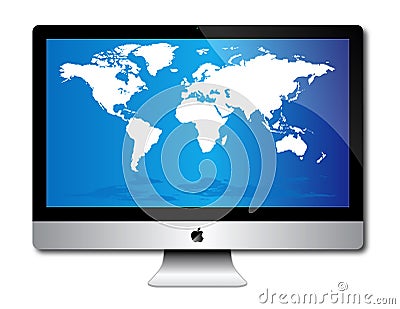 Apple imac desk top computer Editorial Stock Photo