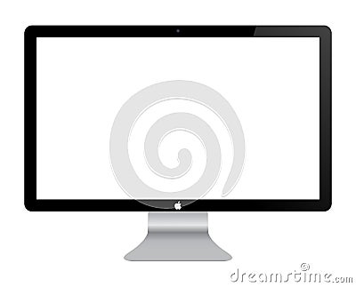 Apple IMac Monitor Vector Illustration