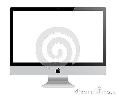 Apple IMac Monitor Vector Illustration