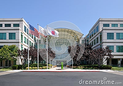 Apple Inc Headquarters Editorial Stock Photo