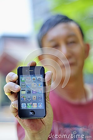 Apple iPhone 4 Editorial Stock Photo