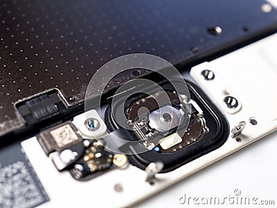 Apple iPhone Touch ID fingerprint scanner Editorial Stock Photo