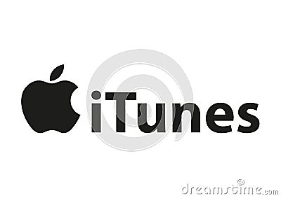 Apple iTunes Logo Editorial Stock Photo