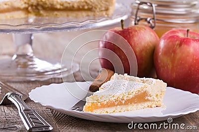 Apple jam tart. Stock Photo