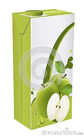 Apple juice Vector Illustration