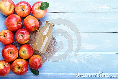Apple juice with cinnamon Stock Photo