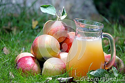 Apple juice Stock Photo