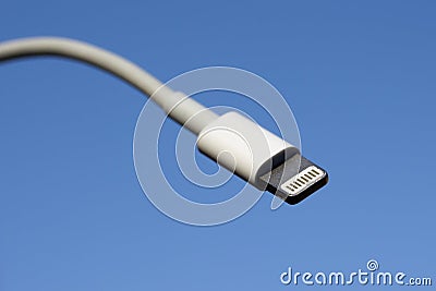 Apple Lightning Connector Editorial Stock Photo