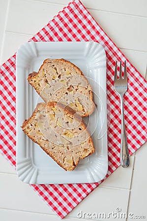 Apple Loaf Bread Stock Photo