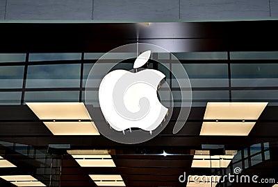 Apple logo Editorial Stock Photo