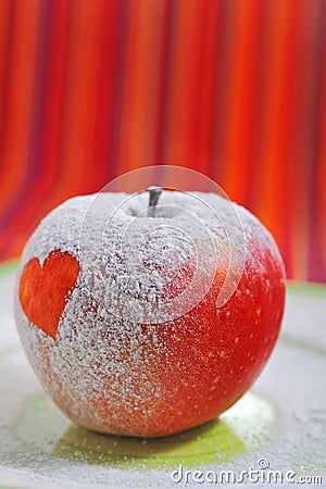 Apple love Stock Photo