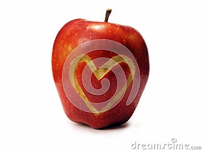 Apple love Stock Photo