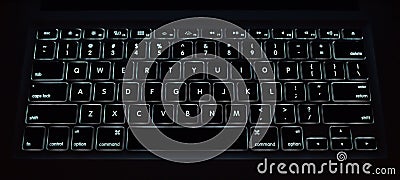 Apple Macbook Keyboard Editorial Stock Photo