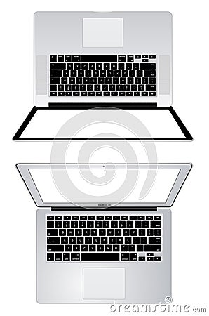 Apple macbook pro macbook air Vector Illustration