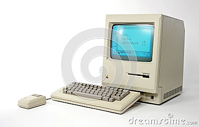 Apple Macintosh 128k Editorial Stock Photo