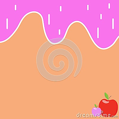 Apple Melt Vector Background Stock Photo