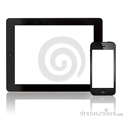 Apple New iPad 3 and iPhone 5 Editorial Stock Photo