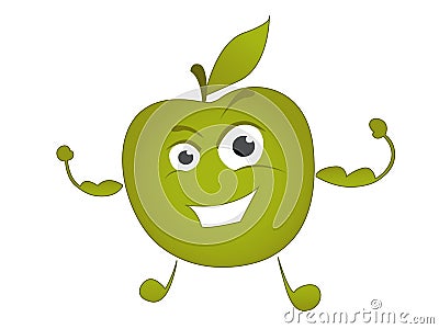 Apple pattern.Vector illustration Stock Photo