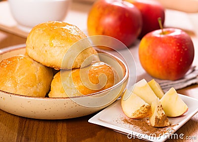 Apple patty cakes Stock Photo