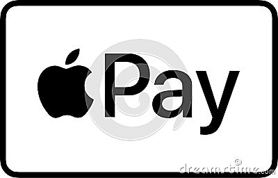 Apple pay logo icon Editorial Stock Photo