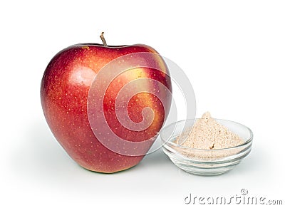Apple and pectin powder Stock Photo