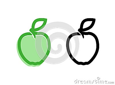 Apple Premium Quality Icons Vector Illustration