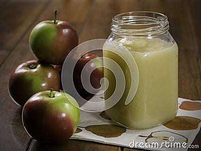 Apple sauce Stock Photo