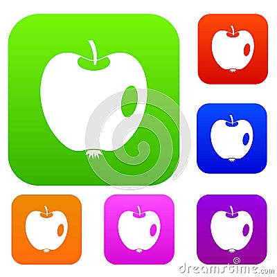 Apple set collection Vector Illustration