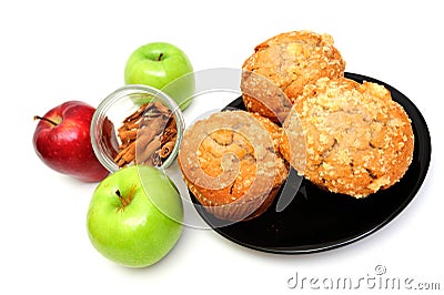 Apple Spice Muffin Stock Photo