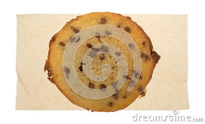 Apple spice muffin top on a brown tissue Stock Photo