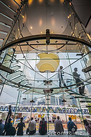 Apple store in Hong kong Editorial Stock Photo