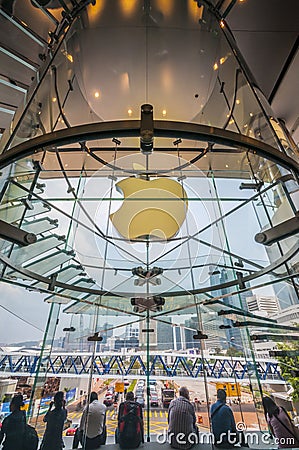 Apple store in Hong kong Editorial Stock Photo