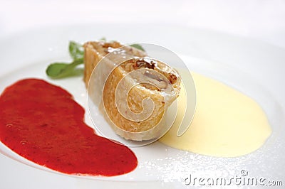 Apple Strudel Stock Photo