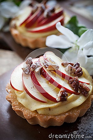 Apple tartlets Stock Photo