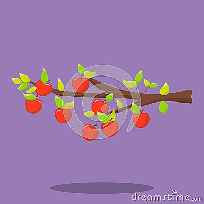 apple time fun tree apples 04 Cartoon Illustration