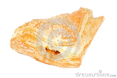 Apple Turnover Isolated on White Stock Photo