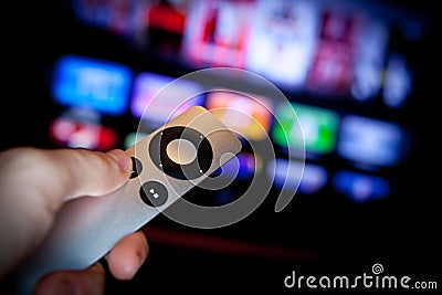 Apple TV In Action Editorial Stock Photo