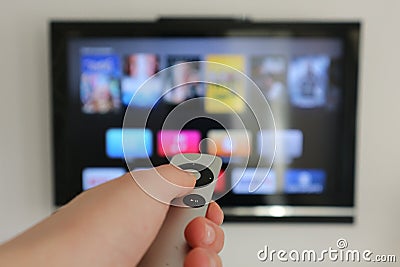 Apple TV Editorial Stock Photo