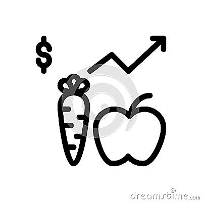 Apple vegetable growth Vector Illustration