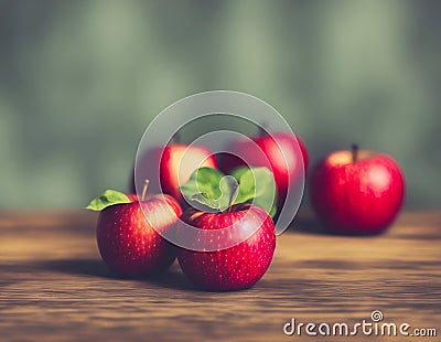 Apple vitamin and health fruit. Simple image with eco product Stock Photo