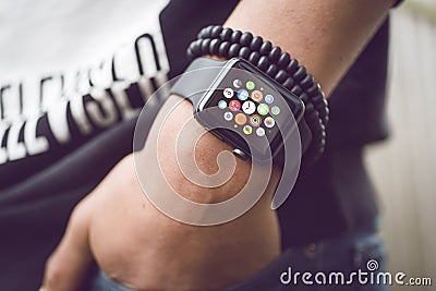 Apple watch - smartwatch Editorial Stock Photo