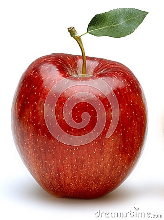 Apple on white Stock Photo