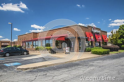 Applebees bar and grill restuarant building corner view Editorial Stock Photo