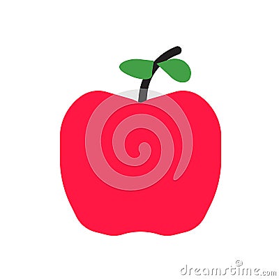 Apples icon vector sign and symbol isolated on white background, Apples logo concept Vector Illustration