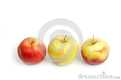 Apples Isolated On White Background Stock Photo