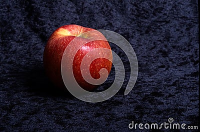 apples look beautiful and scary. Stock Photo